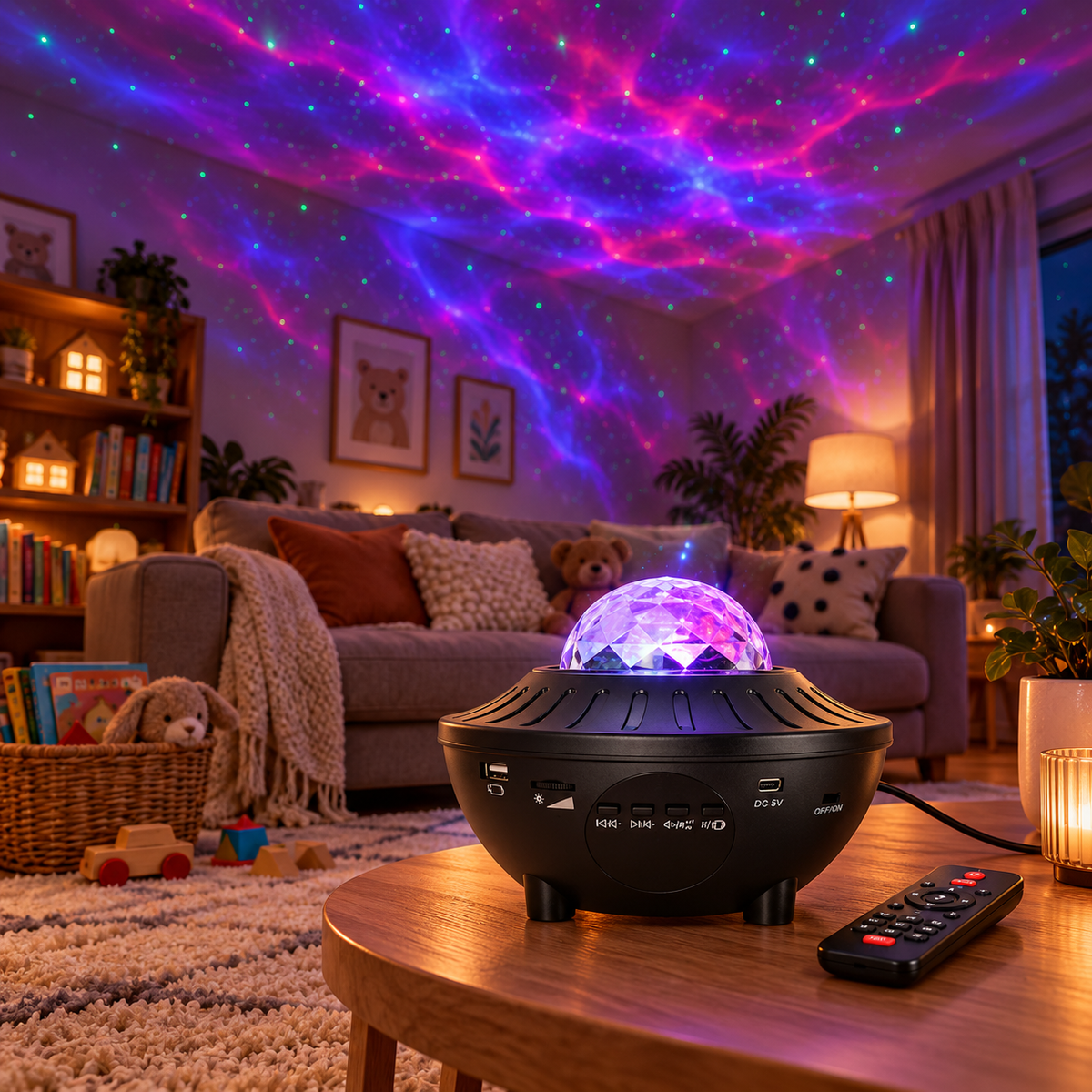 Galaxy Pro — Proyector de estrellas con altavoz Bluetooth