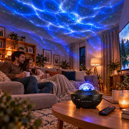 Galaxy Pro — Proyector de estrellas con altavoz Bluetooth